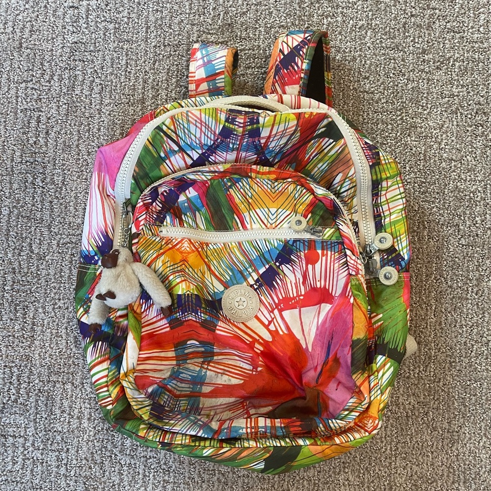 Colorful Kipling Backpack